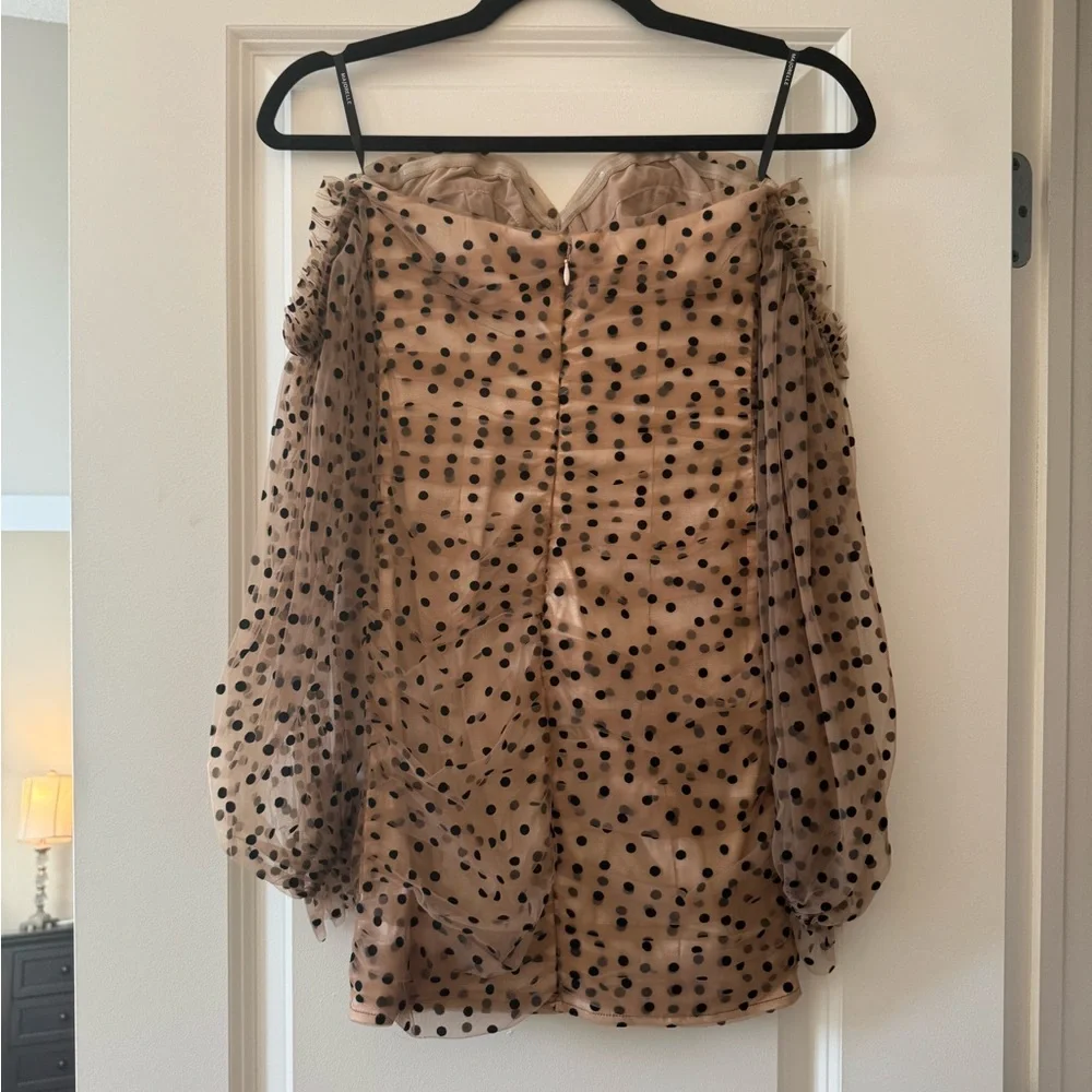 Secrets Dress in Dark Nude MAJORELLE from revolve - Picture 4 of 6